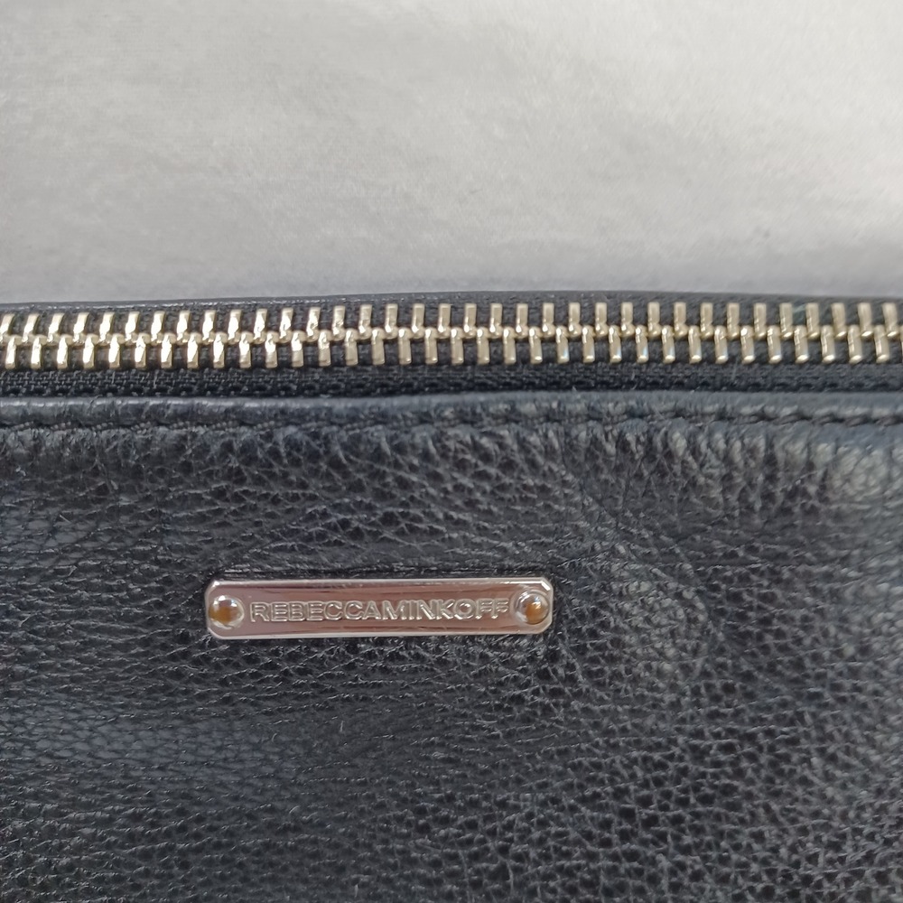 Rebecca Minkoff Crossbody Bag Black Leather Boho Biker - Picture 4 of 15